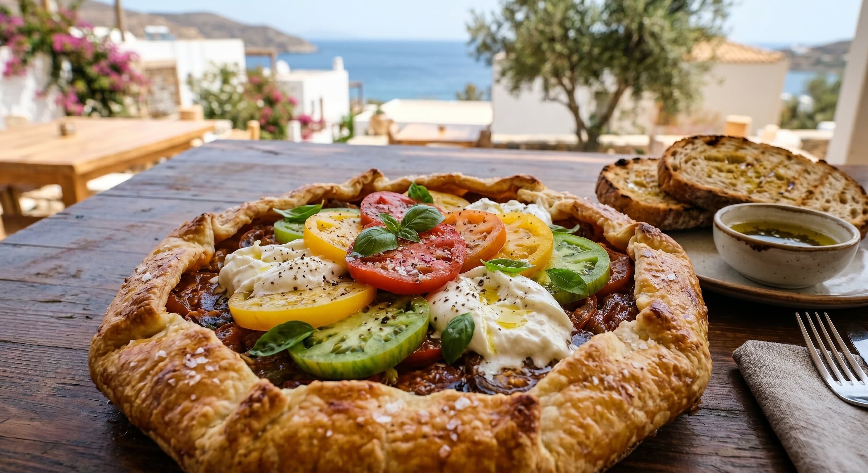 Heirloom Tomato & Burrata Galette