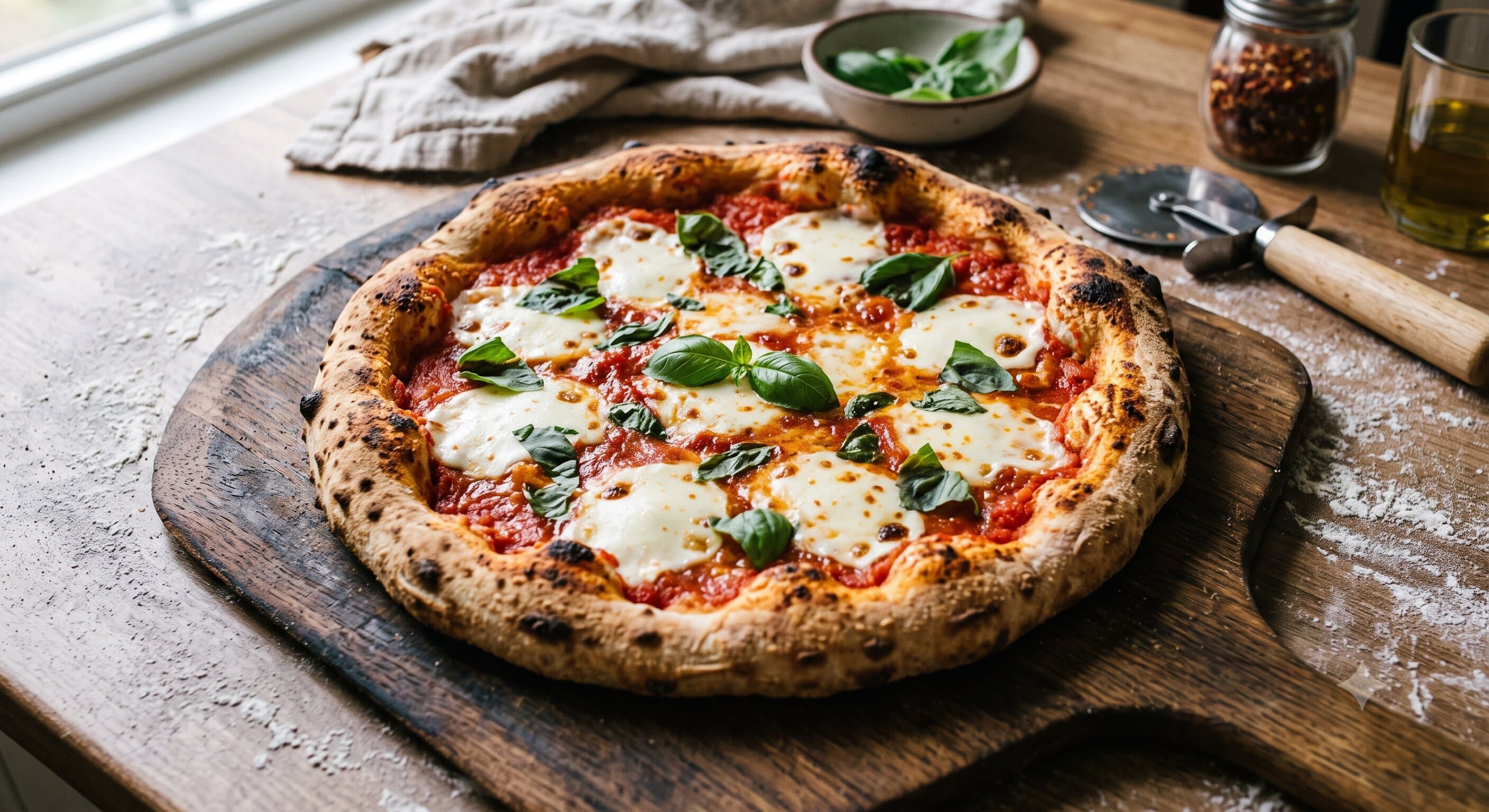 Homemade Margherita Pizza