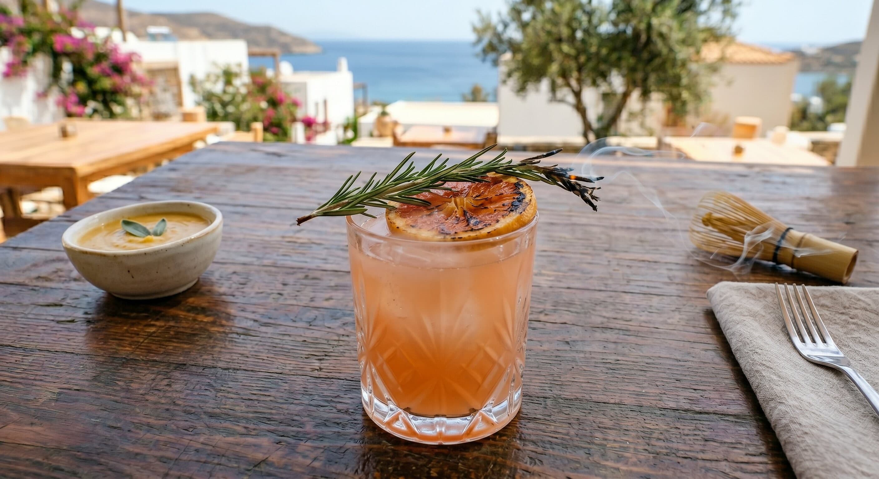 Smoked Rosemary Grapefruit Paloma
