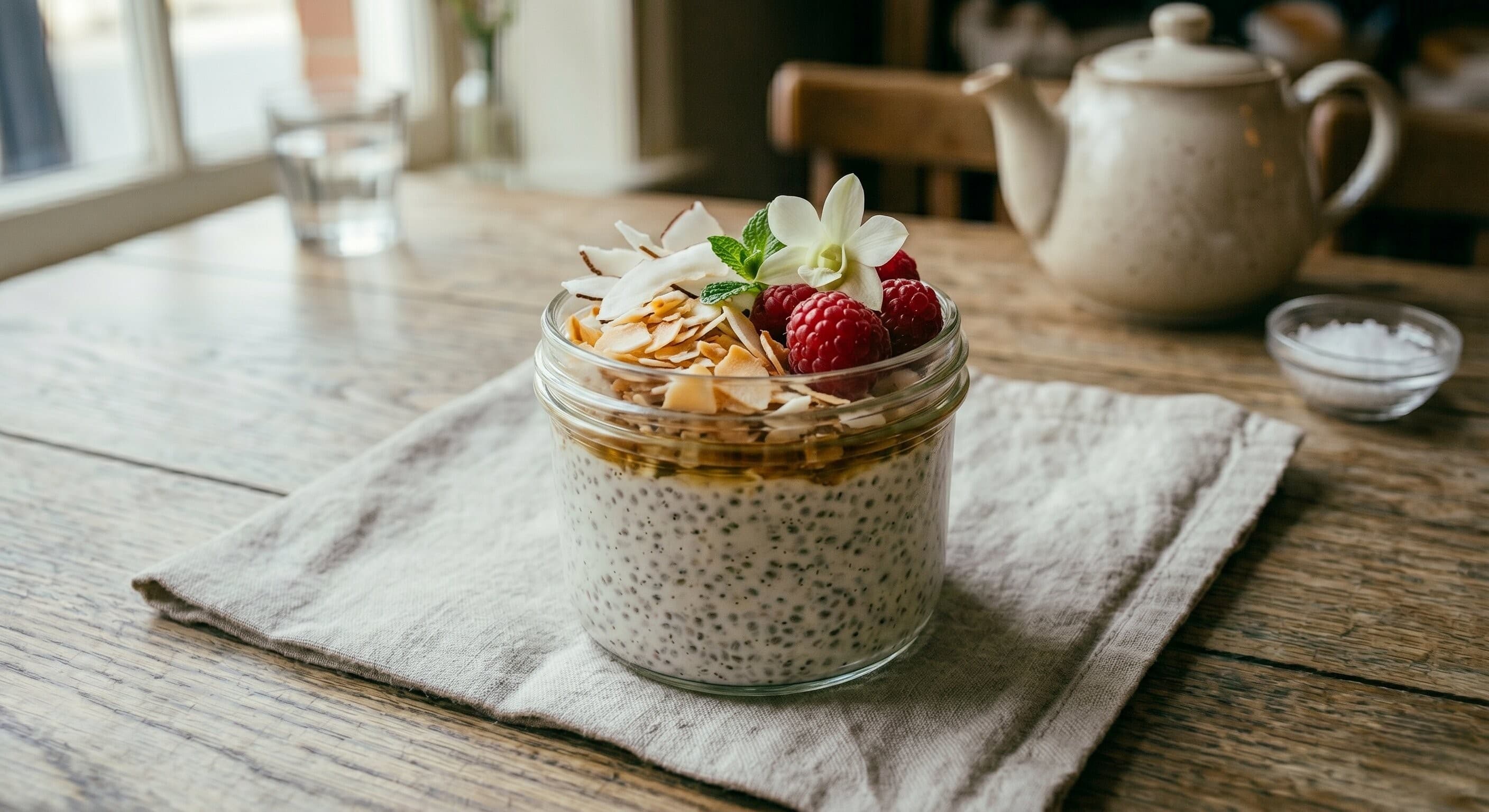 Vanilla Bean Coconut Chia Pudding