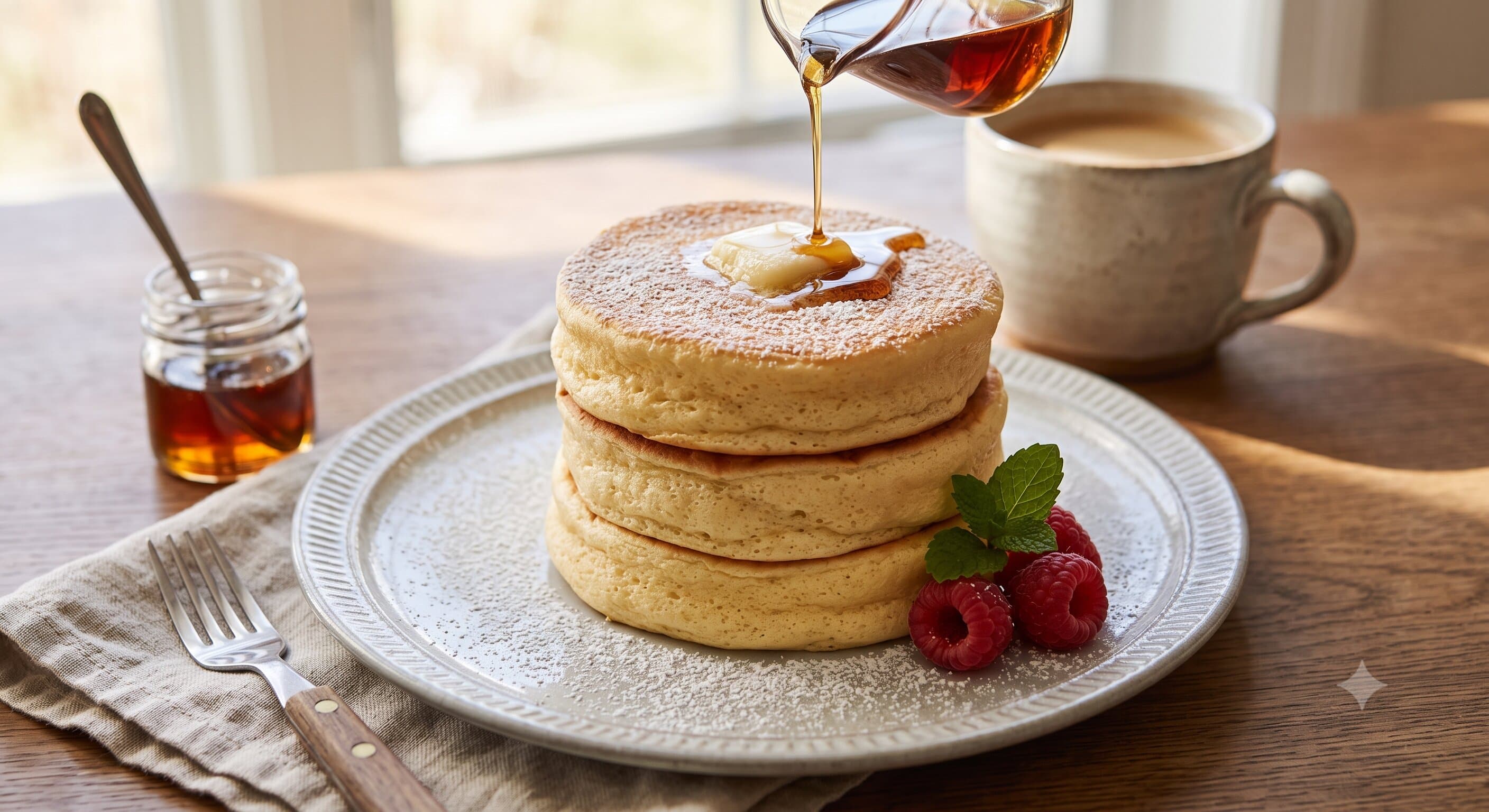 Fluffy Japanese Soufflé Pancakes